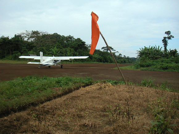 Landing at Kapawi Airstrip