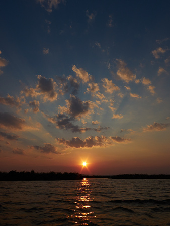 Sunset on Somova Lake