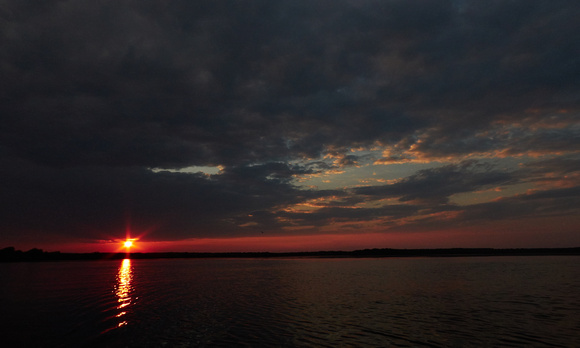 Sunset on Somova Lake