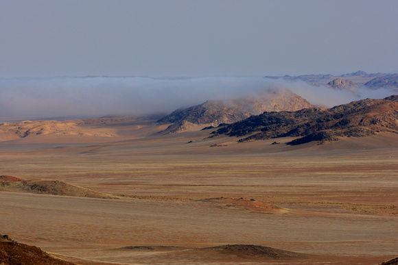 Skeleton Coast Landscape with Fog