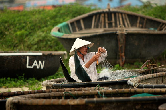 Vietnam - Da Nang  - Fisherman