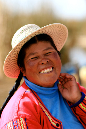 Uros Woman - Titicaca Lake