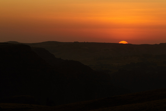Sunset at Simien