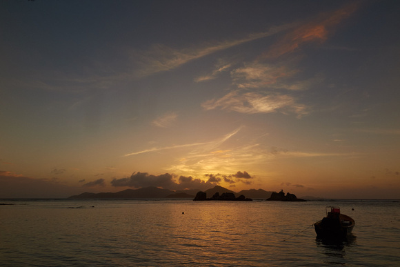 Sunset in La Digue